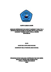 ASUHAN KEPERAWATAN GAWAT DARURAT PADA TN S DENGAN HIPOGLIKEMIA DI