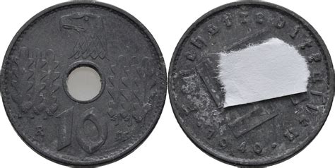 Deutsches Reich 10 Reichspfennig 1940 A Reichskreditkasse Ss MA Shops