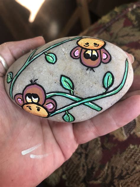 Stone Art Painting Pebble Painting Pebble Art Painting Crafts