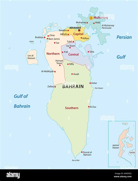 Bahrain Political Map