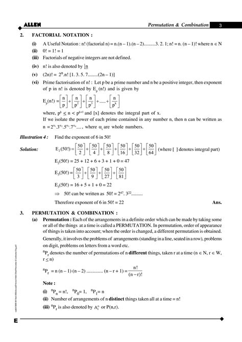 Solution Permutation Combination Maths Class Notesshort Notes In