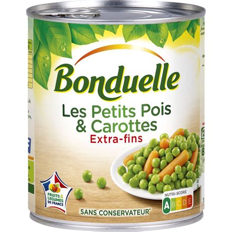 BONDUELLE Bonduelle Petits Pois Carottes Extra Fins Sans Conservateur