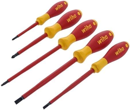 Amazon Wiha 30295 Screwdriver Set Slotted And Phillips 5 Piece