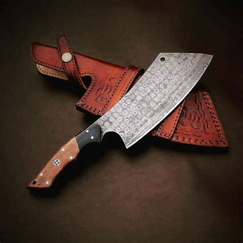 13 Heavy Duty Meat Cleaver Chef Knife Butcher Chopper Damascus Steel