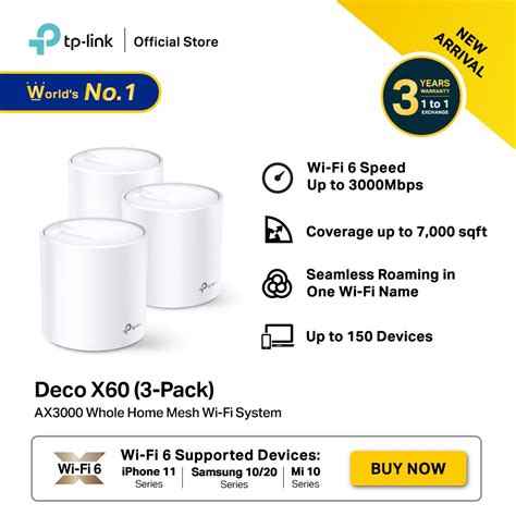 Tp Link Deco X Pack Ax Dual Band Gigabit Ofdma Mu Mimo Wifi