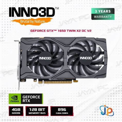 Jual Vga Inno3d Geforce Gtx 1650 Twin X2 Oc V2 4gb 4 Gb Ddr6 Shopee Indonesia