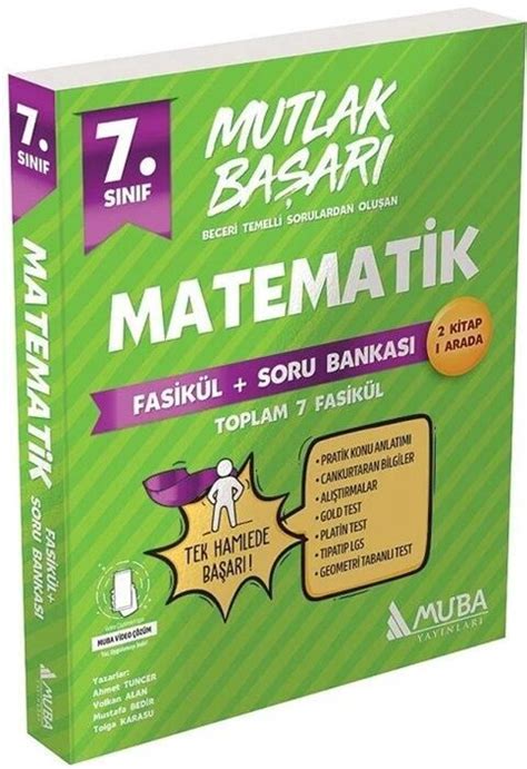 Muba Yayınları 7 Sınıf Matematik Mutlak Başarı Fasikül ve Soru Bankası