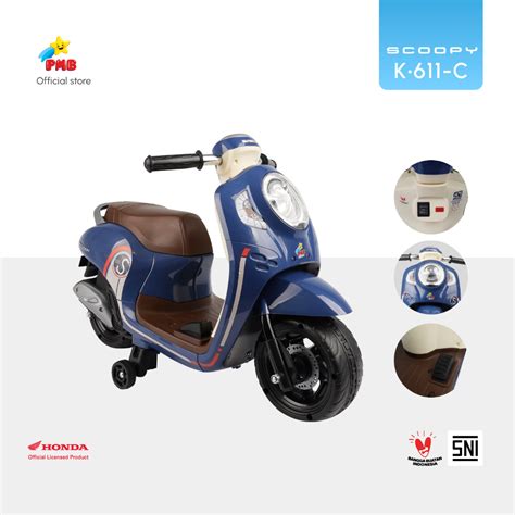 Jual Mainan Anak Motor Aki Honda Scoopy K C Pmb Toys Shopee Indonesia