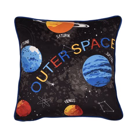 Bedlam Black Outer Space 43cm X 43cm Filled Cushion Terrys