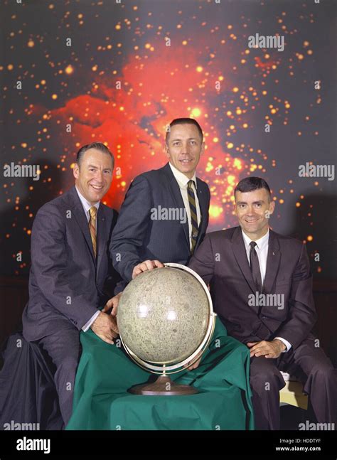 Offizielle NASA Porträt der Apollo 13 Mondlandung Mission Prime Crew