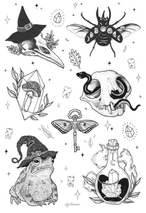 Nature Flash Sheet Flash Tattoo Designs Tattoo Flash Art Flash Art Artofit