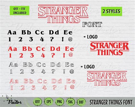 Stranger Things Font Stranger Font Ttf Stranger Things Svg Stranger