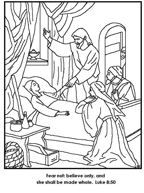 Jesus Heals The Sick Coloring Page Coloring Home