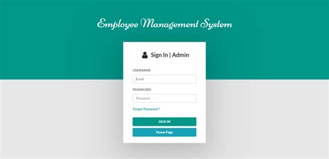 Employee Management System In Php And Mysql Employee Management Project