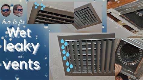 How To Fix Seal Wet And Leaky Ac Vents Prevent Mold And Mildew With This Simple Repair Youtube