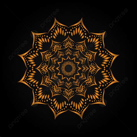 Luxury Mandala Design Vector Background Luxury Gold Mandala Design