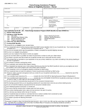 Fillable Online Otda Ny Home Energy Assistance Program Notice Of