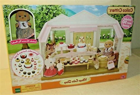 NEW Calico Critters Village Cake Shop Play Set