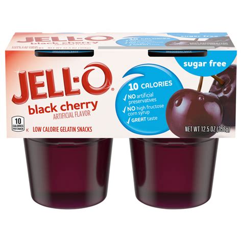 Save On Jell O Gelatin Snack Cups Black Cherry Sugar Free 4 Ct Order Online Delivery Stop And Shop