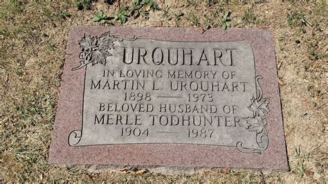 Martin Lawrence Urquhart Find A Grave Memorial