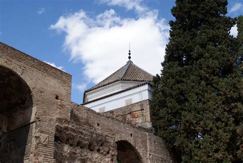 Real Alcazar of Seville Gardens Stock Image - Image of place ...