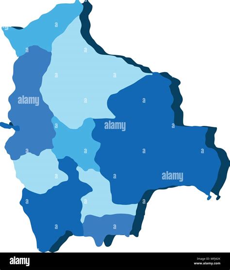 Politische Karte Von Bolivien Stock Vektorgrafik Alamy
