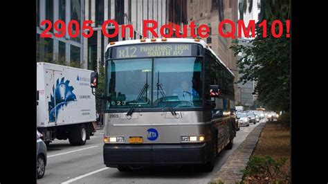 Neoplandude Mta Bus Company Mci D On Route Qm Youtube