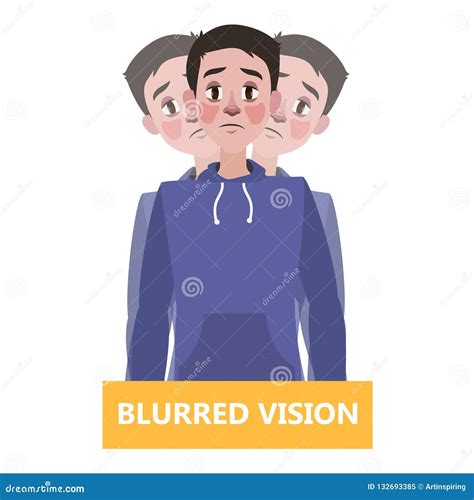 Blurred Vision Medical Concept. Vector Illustration. | CartoonDealer ...