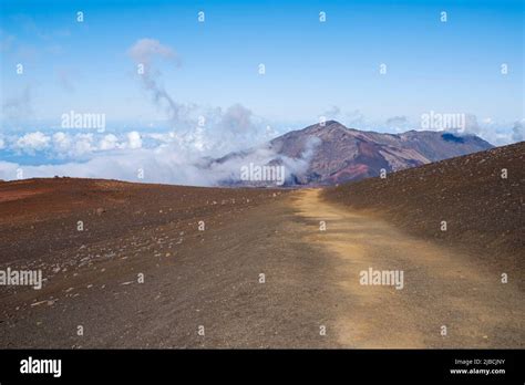 sliding sands trail at haleakala crater in haleakala national park maui ...