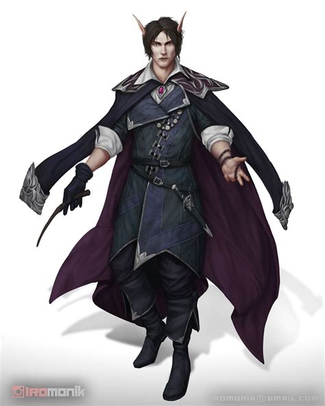 [ART] Elf Warlock Character art : r/DnD