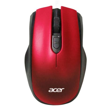 Мышь Acer OMR032 оптическая беспроводная USB черный/красный (1369686 ...