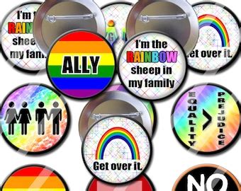 Lgbt Gay Pride Theme Party Favors Set Of Inch Pin Etsy