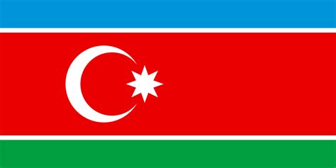 Flag Of Azerbaijan The Symbol Of Islamic And Turkish Cultu