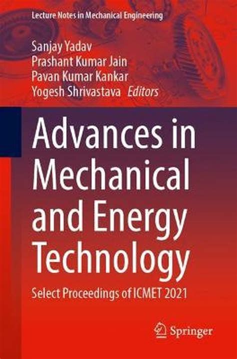 Lecture Notes In Mechanical Engineering Advances In Mechanical And