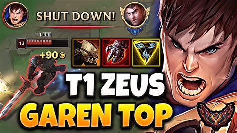 T1 Zeus Garen Vs Jayce TOP Korea Grandmaster Patch 14 2 YouTube