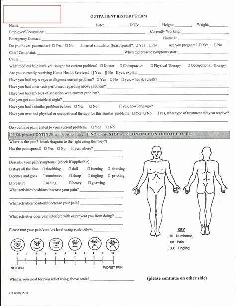 50 Physical Examination Form For Work