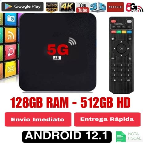 Modelo 2023 Aparelho Conversor Smart Tv 4k 5G Wifi Hdmi Última