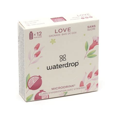 Waterdrop Microdrink Love Eau Aromatis E Cube Effervescent