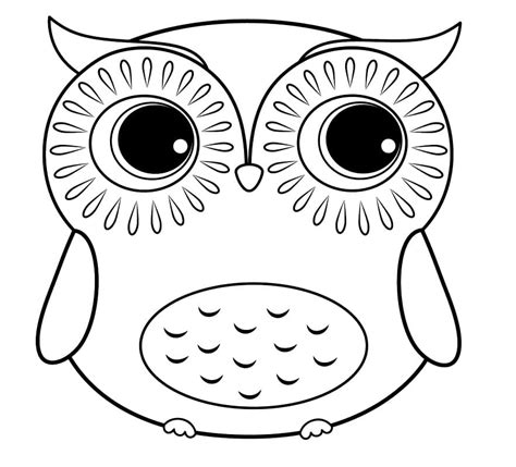 Girly Owl Coloring Pages