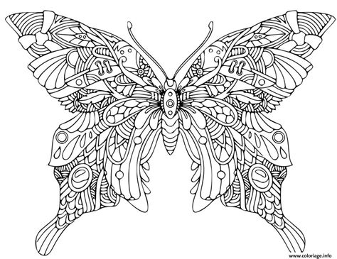 Coloriage Mandala Papillon