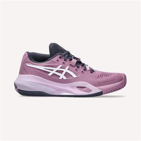 Asics Gel Resolution X Womens Clay Court Tennis Shoes Purple