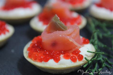 Julia Y Sus Recetas Mini Tartaletas De Crema De Queso Y Salm N