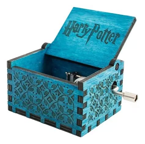 Harry Potter Caja Musical Madera Azul MercadoLibre