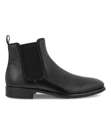 Ecco Leather City Tray Tall Chelsea Boots Size In Black Lyst