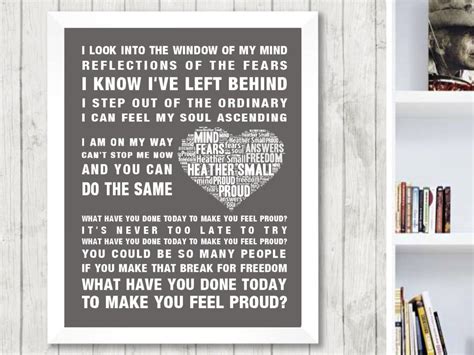 Heather Small Proud Music Song Lyrics Word Art Print Poster