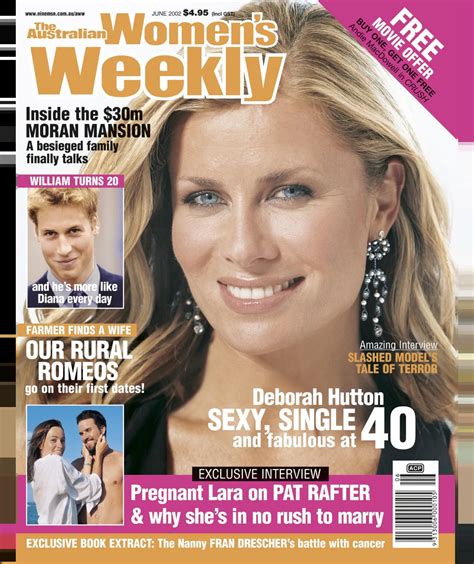 Deborah Hutton The Cover Star Every Time Shes Graced The Cover Of The Australian Womens