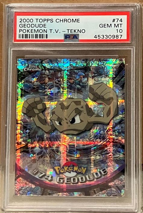 Geodude Tekno 74 Prices Pokemon 2000 Topps Chrome Pokemon Cards