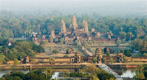 Aerial View Of Angkor Wat Temple Photo Aerial Views Angkor Cambodia