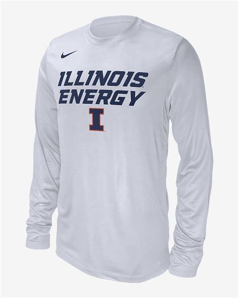 Playera De Manga Larga Universitaria Nike Para Hombre Illinois Nike