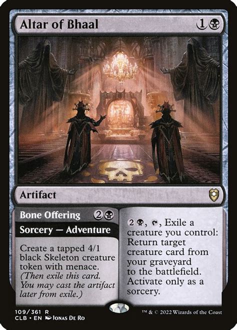 Cards - Altar of Bhaal // Bone Offering | MTG Meta